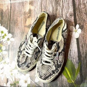 SUPERGA Cotu Snake Print Unisex Sneakers 9 W 7.5 M